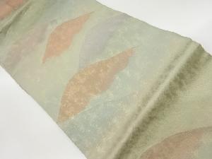 リサイクル　引箔山並模様織出し名古屋帯